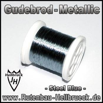 Gudebrod Bindegarn - Metallic - Farbe: Steel Blue